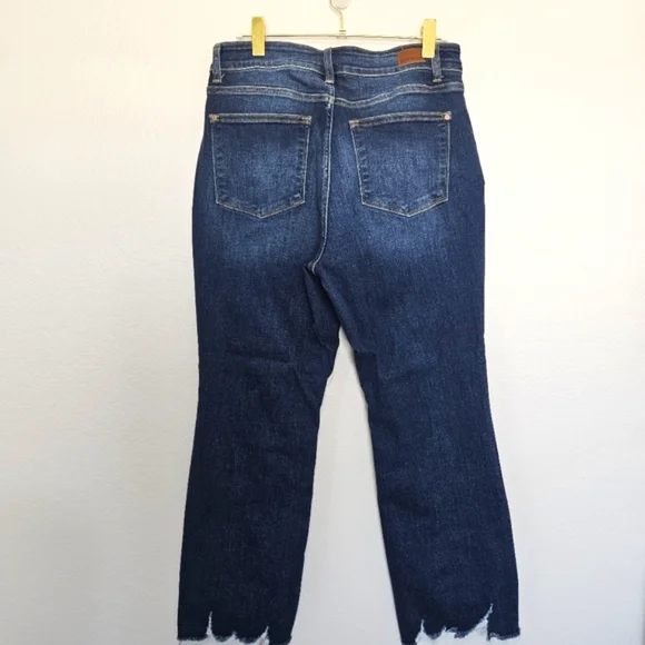 Judy Blue | Bootcut Frayed Hem Denim Jeans, Womens 16W - Picture 6 of 7
